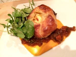 Main course - Pumpkin & local feta galette  at Maitreya Social in Bristol