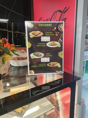 Dessert menu at Veganland in Muelheim