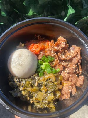 NEW MENU ITEM ALERT! Teriyaki Ah-Kimchi Rice Bowl at Hidden Leaf Cafe in Columbus