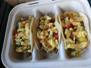 Killer B tacos at Hidden Leaf Cafe in Columbus