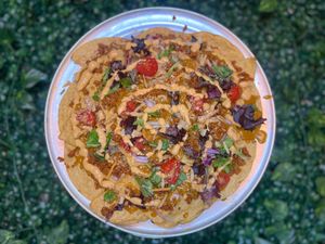 Thundaburga Nachos at Hidden Leaf Cafe in Columbus