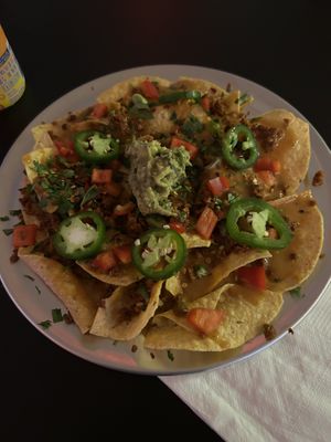 Nachos  #Veganuary at Hidden Leaf Cafe in Columbus