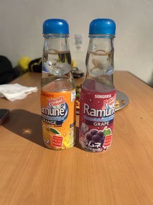 Japanese soda #Veganuary at Hidden Leaf Cafe in Columbus