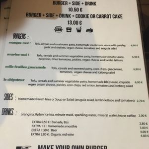 Menu (April-2017) at VG in Paris