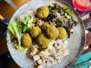 Crocchette di legumi at Genuin Ristro in Merano