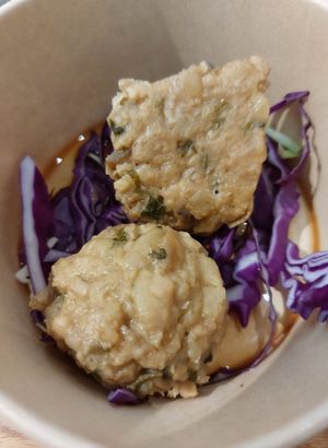 Vegetarian beef balls at Loft @ Green Mama 素娘娘 in Kowloon