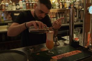 Le barman at L' Improbable in Perigueux
