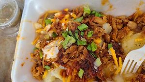 All Vegan Loaded Potato at Get Loaded in Humble