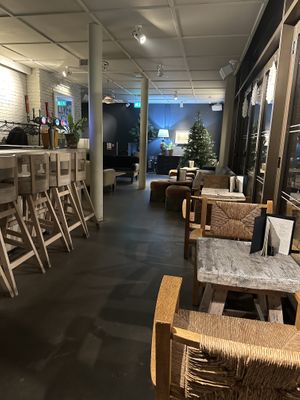 Upstairs seating   at No 17 Dickens Yard in West London