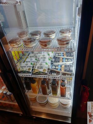 Drinsk, cheese, cream and tiramisu ! at Veganil in Paris