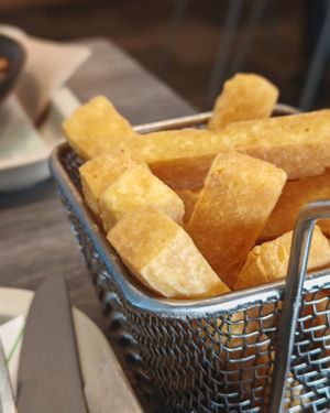 Panisse fries at Veganil in Paris