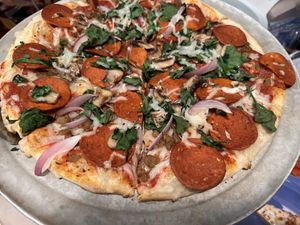   at Asheville Pizza and Brewing in Asheville