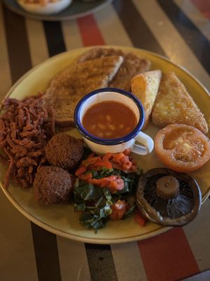 Vegan breakfast   at Consurio Lounge in Caerphilly
