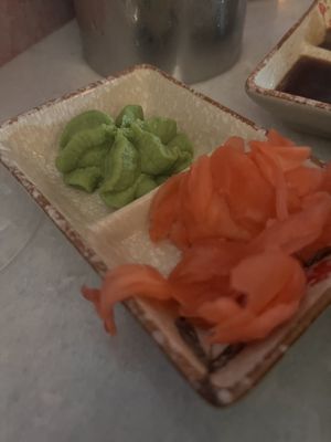 Wasabi and ginger at Mizu in Killarney
