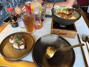 Burned tofu dish   at Mizu in Killarney