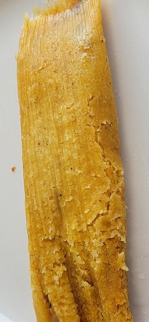 Vegan Tamale de Rajas con Queso at Cervantino's 2 in Palos Heights