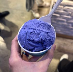 Vegan ube ice creamm  at Soft Swerve - Tangram Food Court in Flushing