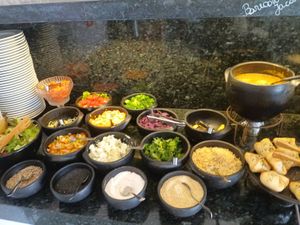 Buffet at Pierre Vegetariano in Morretes