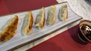 Veggie gyoza 🥟 4/5 at Teng Bespoke Vegetarian Restaurant - 藤 in Central Singapore