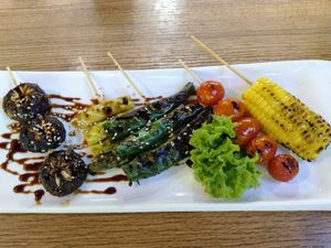 5 kind grilled $14 at Teng Bespoke Vegetarian Restaurant - 藤 in Central Singapore