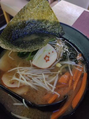 Miso ramen at Teng Bespoke Vegetarian Restaurant - 藤 in Central Singapore