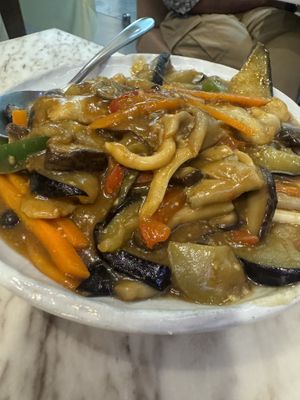 Aubergine miso   at Teng Bespoke Vegetarian Restaurant - 藤 in Central Singapore