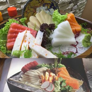 Five Kind Sashmi - The sashimi trucked my brain at Teng Bespoke Vegetarian Restaurant - 藤 in Central Singapore