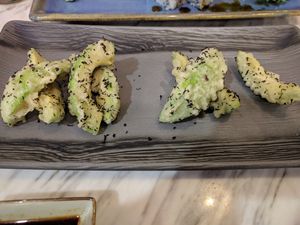 Tempura avocado was amazing! at Teng Bespoke Vegetarian Restaurant - 藤 in Central Singapore