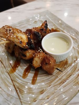 Teriyaki monkey head mushroom at Teng Bespoke Vegetarian Restaurant - 藤 in Central Singapore