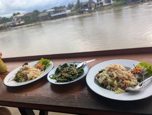 Lovely views whilst we ate at Baan Rim Nam Riverside in Surat Thani