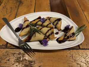 Samosa banana 🍌   at Baan Rim Nam Riverside in Surat Thani