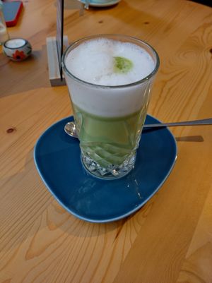 Matcha Latte at Miri‘s Café in Passau