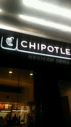 outside at Chipotle in Las Vegas