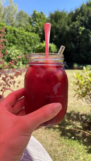 Hausgemachter Eistee (sehr lecker, weil nicht so süß) 😍  at Café Wolke 7 in Neuwied