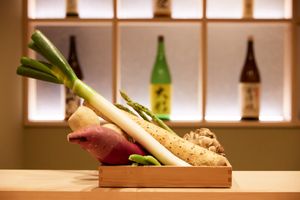 Enjoy seasonal vegetable tempura in the Vegetable Course! at Tempura Asakusa Sakura in Tokyo