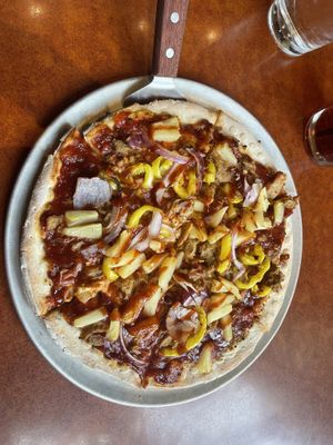 The Rustler with Mock Duck  at Pizza Luce - Downtown in Minneapolis