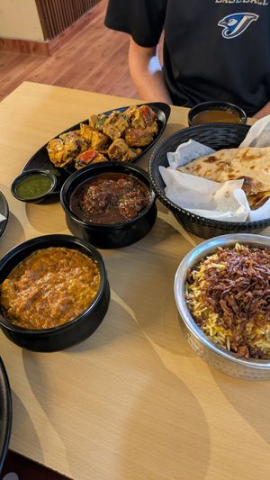 Malai chaap (back left), veg manchurian, roti, biriyani and soya chaap masala (bottom left) at Go with Vegan in Jaipur