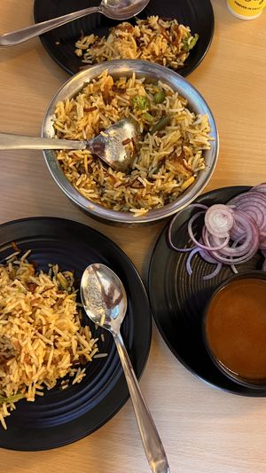 Vegetable Biryaniis  at Go with Vegan in Jaipur