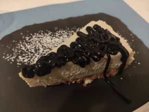 Cheesecake vegan at La Casina di Alice in Livorno