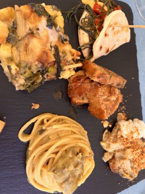 Piatto Composto as in following pic of blackboard.  at La Casina di Alice in Livorno