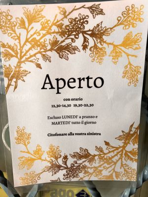 Times  at La Casina di Alice in Livorno