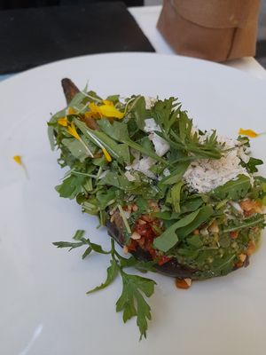 Filled aubergine at La Casina di Alice in Livorno