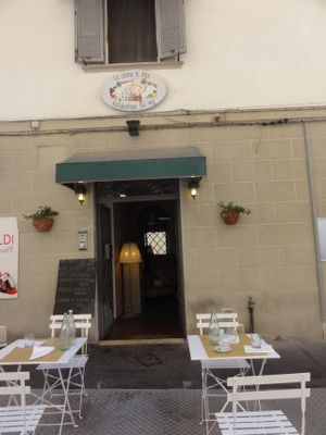 store front at La Casina di Alice in Livorno