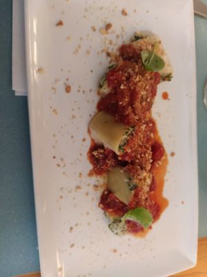 Paccheri with tomato and niottina at La Casina di Alice in Livorno
