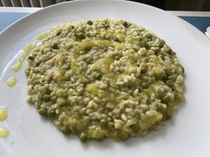 Risotto. Very nice and unique!  at La Casina di Alice in Livorno