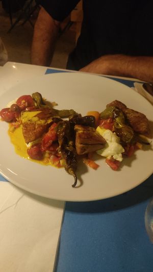 Seitan al curry at La Casina di Alice in Livorno