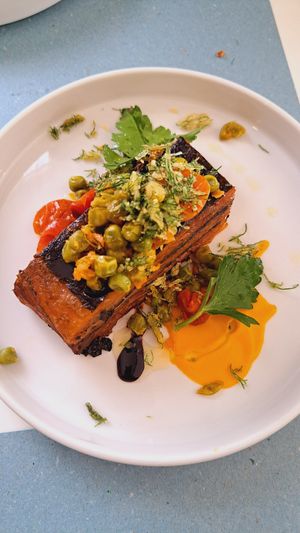 Tortino di patate dolci e alga nori at La Casina di Alice in Livorno
