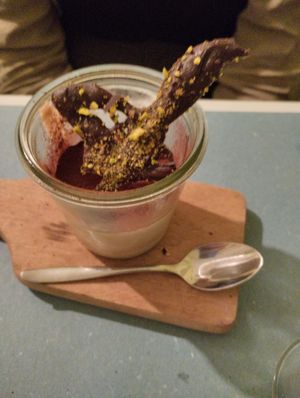 Delicious tiramisu at La Casina di Alice in Livorno