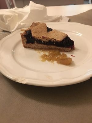 Forest fruit tart at La Casina di Alice in Livorno
