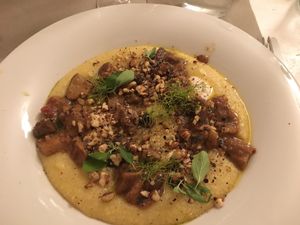 Polenta with porcini at La Casina di Alice in Livorno